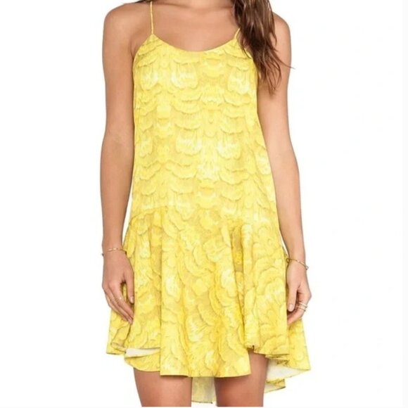Tibi Yellow Sleeveless Dress